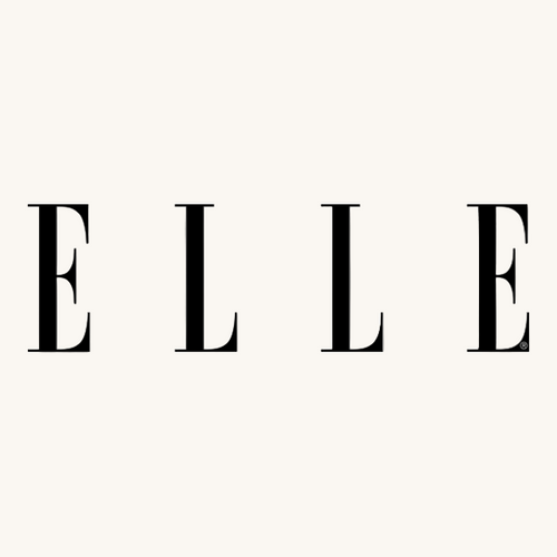 Black 'ELLE' logo on a white background
